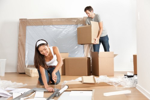 Removal team helping with a house move in Twickenham