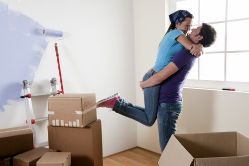 Careful loading of household furniture for a move in Twickenham