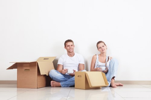 Removal team preparing a home move in Twickenham