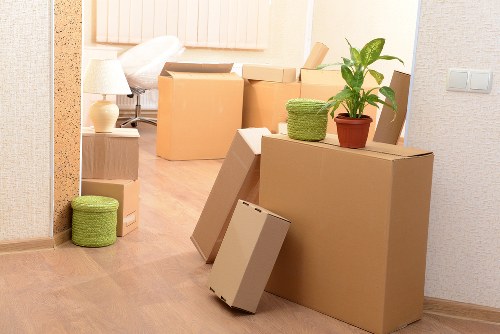 Furniture loading into a moving truck in Twickenham