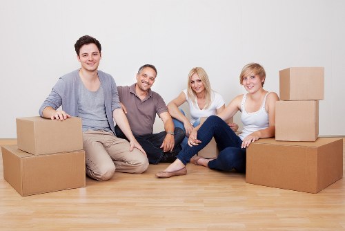 Twickenham home and flat moving support with boxes and furniture