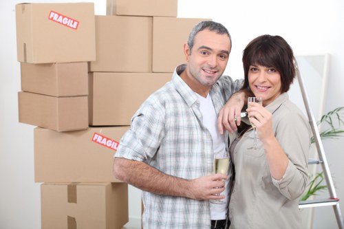 Reusable furniture and household goods prepared for charity donation