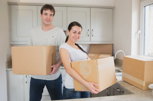 Packed boxes and moving service for Twickenham customers